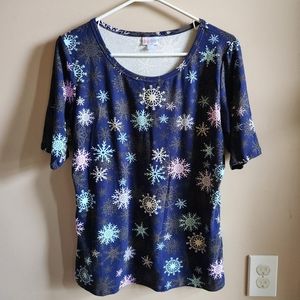 Lularoe Snowflake Gigi XL
